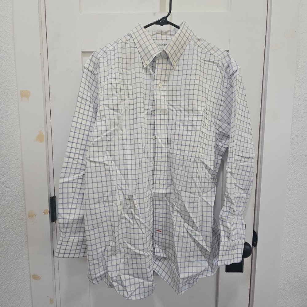 Plaid Cremieux 100% Pima Cotton Button Down Shirt